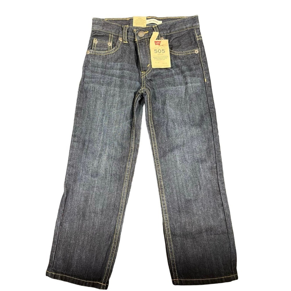 NWT Levi’s 505 Boys Adjustable Waist Size 6 Regular Jeans